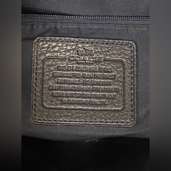 Coach Navy Satchel/Crossbody - Picture 7 of 10